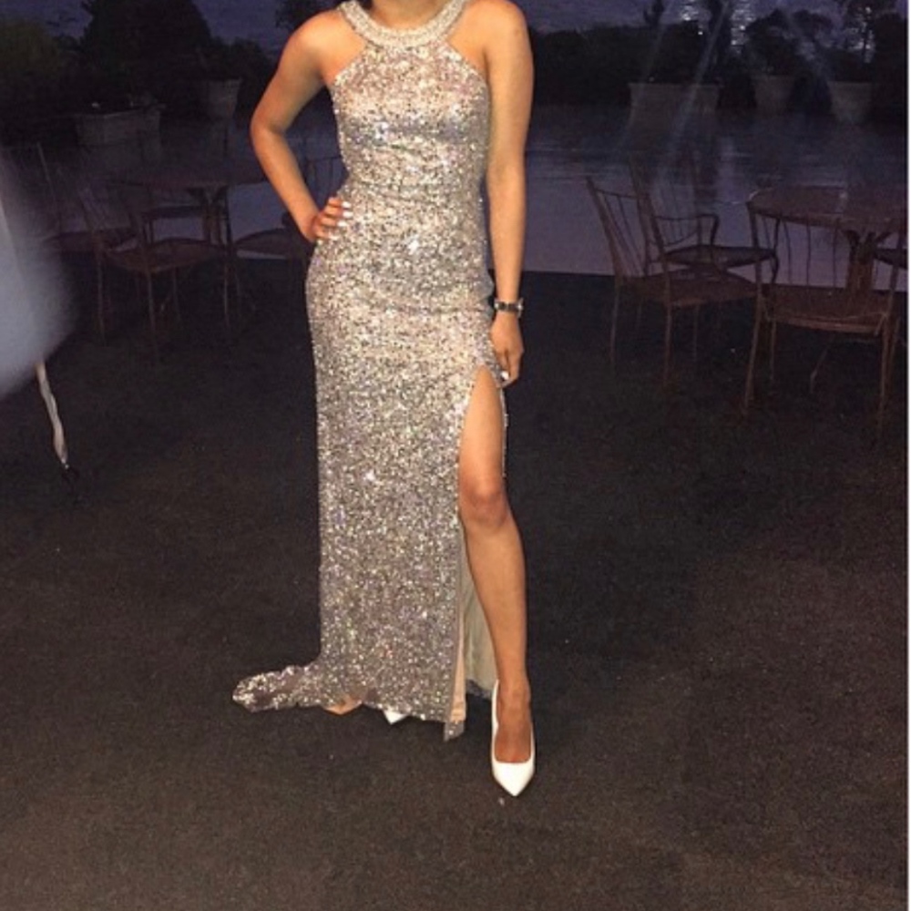 Elegant Bejeweled Gown